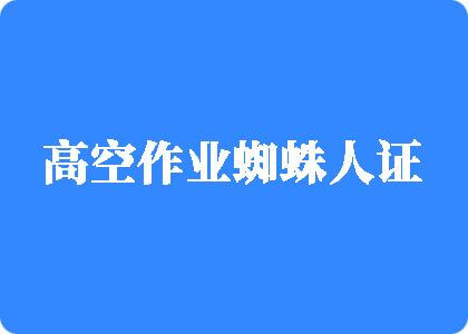 大鸡巴医生操我骚逼视频高空作业蜘蛛人证